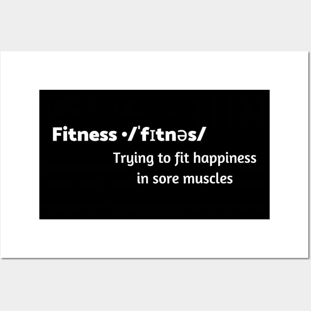 fitness meaning Wall Art by Doddle Art